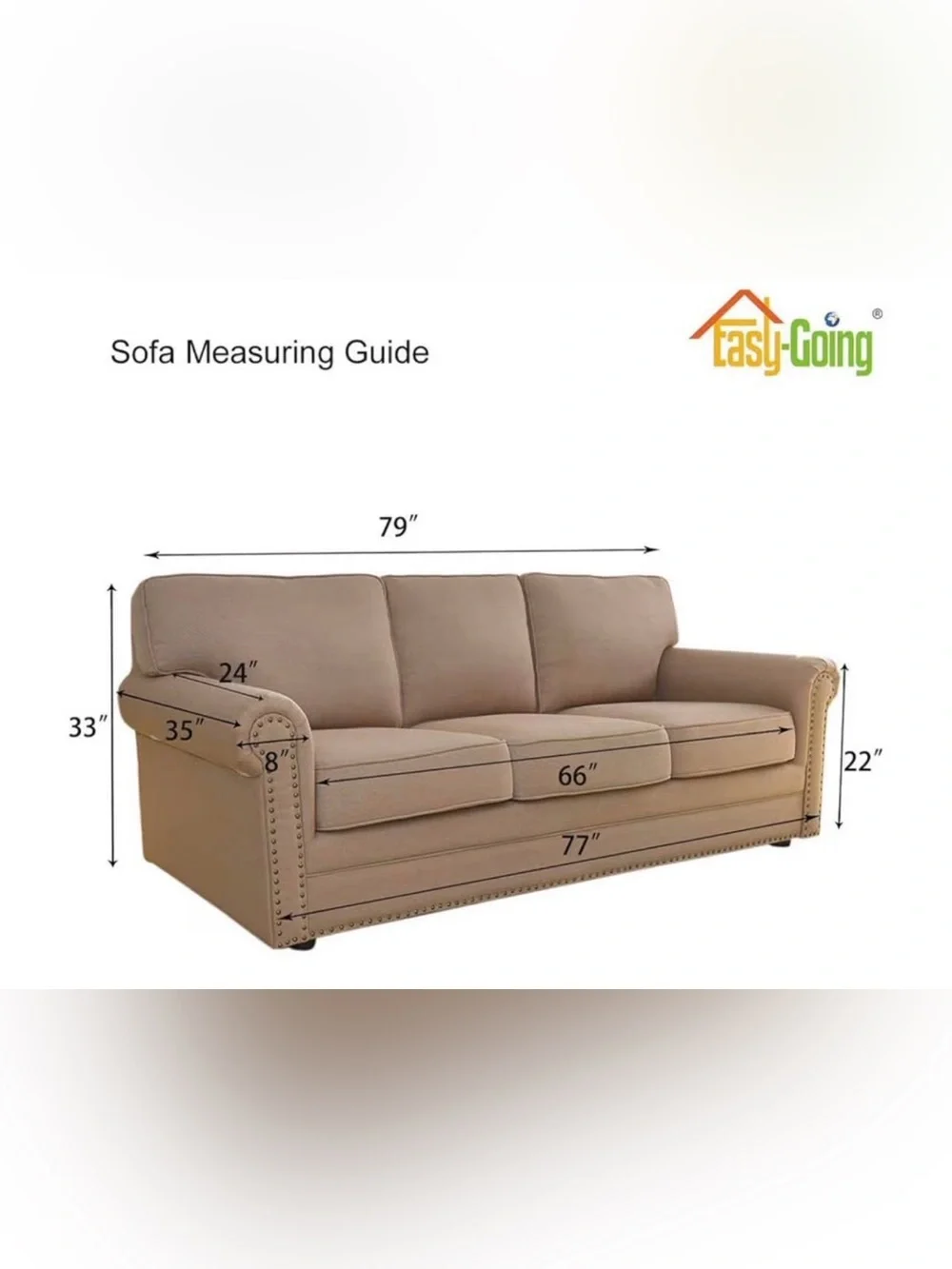 Easy-Going Stretch Sofa Slipcover - Gray